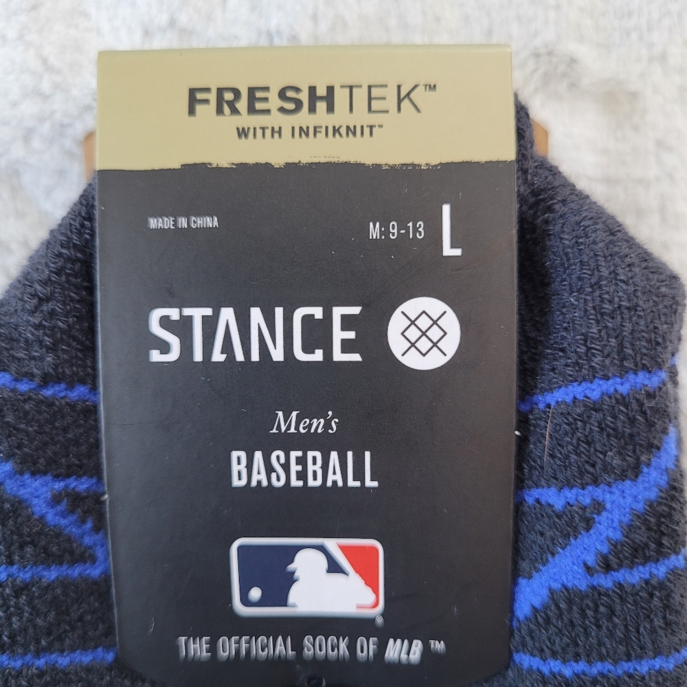 Stance Mens Large 9-13 MLB Detroit Tigers Baseball OTC Crew Socks Freshtek - Picture 5 of 15